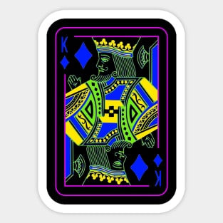 King of Diamonds Bright Mode Sticker